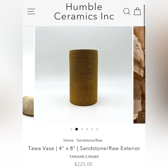 COPY - HUMBLE CERAMICS TAWASANDSTONE VASE